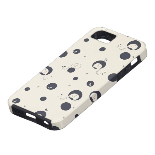 Shy Elephant Pattern Case-Mate iPhone Case (Onderkant)