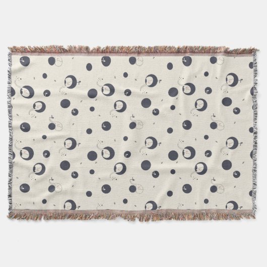 Shy Elephant Pattern Deken (Voorkant)