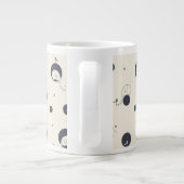 Shy Elephant Pattern Grote Koffiekop (Achterkant)