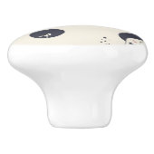 Shy Elephant Pattern Keramische Knop (Zijkant)