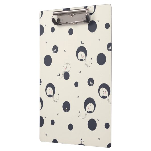 Shy Elephant Pattern Klembord (Links)