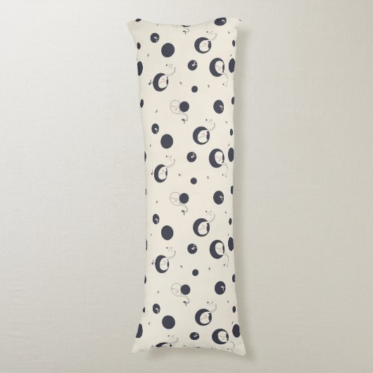 Shy Elephant Pattern Lichaamskussen (Voorkant Verticaal)