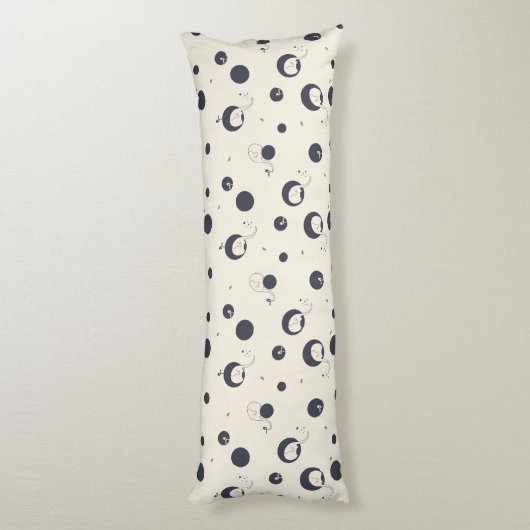 Shy Elephant Pattern Lichaamskussen (Achterkant (Verticaal))