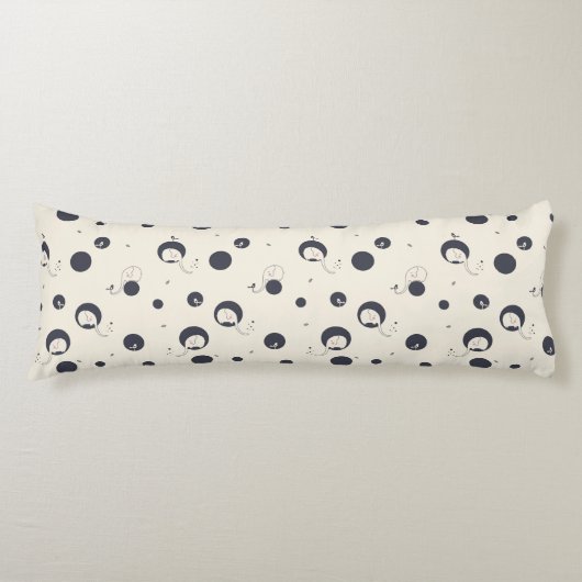Shy Elephant Pattern Lichaamskussen (Voorkant)