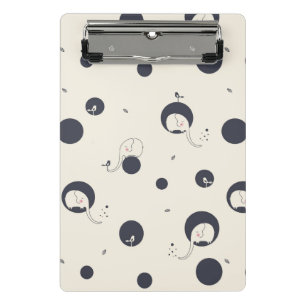 Shy Elephant Pattern Mini Klembord