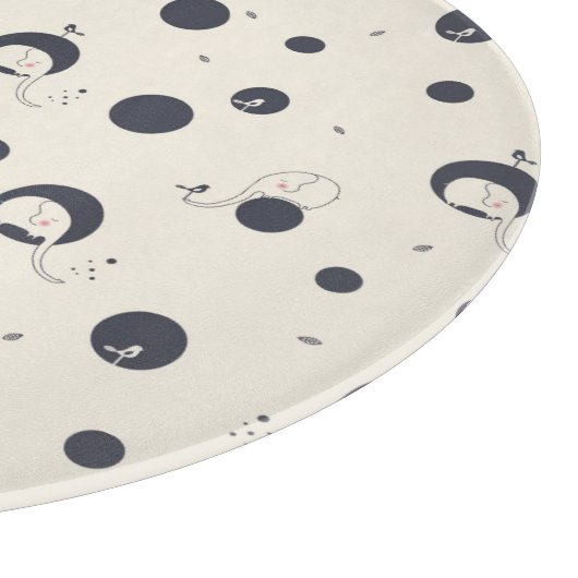 Shy Elephant Pattern Snijplank (Hoek)