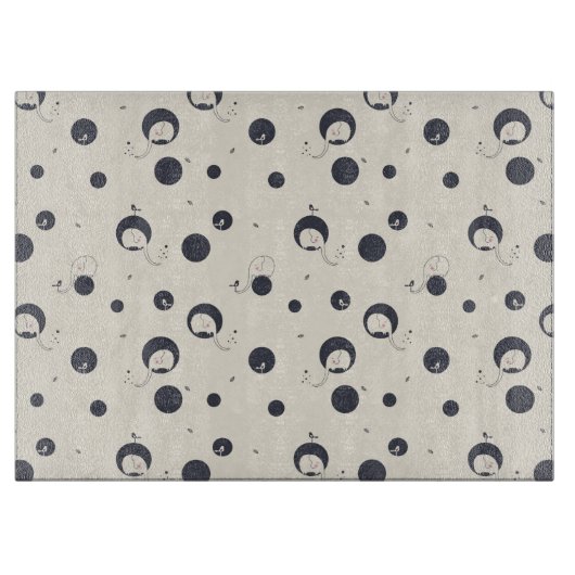 Shy Elephant Pattern Snijplank (Voorkant)