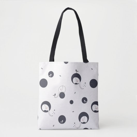 Shy Elephant Pattern Tote Bag (Voorkant)