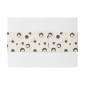 Shy Elephant Pattern Uitnodigingen Wikkel (Achterkant Voorbeeld)