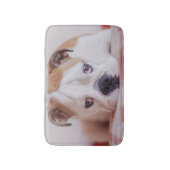 Shy English Bulldog Puppy Badmat (Voorkant Verticaal)