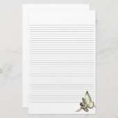 Shy Fairy Lined Stationery Briefpapier (Voorkant / Achterkant)