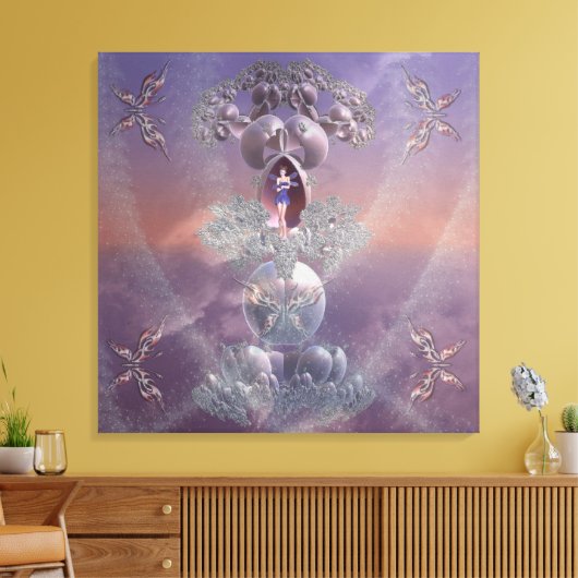 Shy Fairy Queen Canvas (Insitu (Woonkamer))