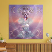 Shy Fairy Queen Canvas Afdruk (Insitu (Woonkamer))