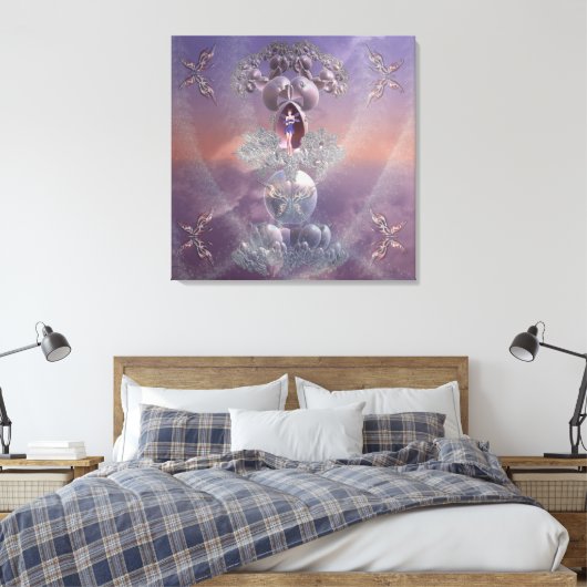 Shy Fairy Queen Canvas Afdruk (Insitu (Slaapkamer))