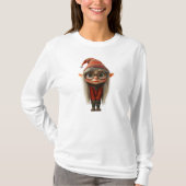 Shy Girl Kerst Elf Vrouwen T-shirt (Voorkant)
