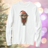 Shy Girl Kerst Elf Vrouwen T-shirt