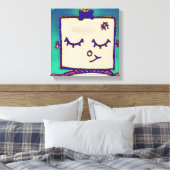 Shy Girl Robot Wrapped Canvas (Insitu (Slaapkamer))