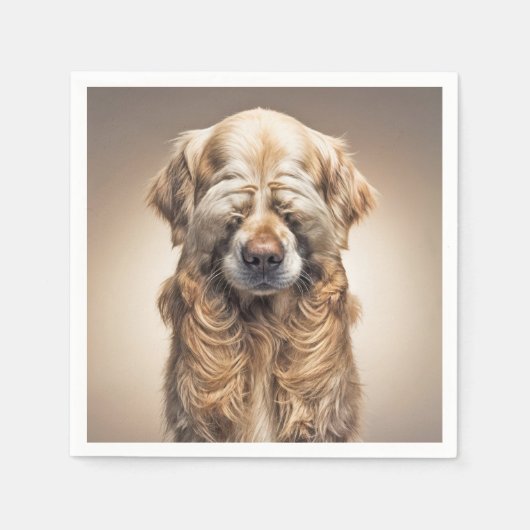 Shy Golden Retriever Servet (Voorkant)