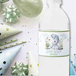 Shy Guy Water Bottle Labels Waterfles Etiket