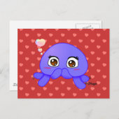 Shy Jellyfish Briefkaart (Voorkant / Achterkant)