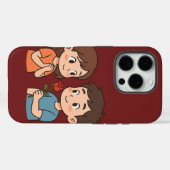 Shy Love Moment 💕 | Cute Cartoon Case-Mate iPhone Case (Achterkant (horizontaal))