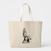 Shy Mr Leaf Grote Tote Bag (Achterkant)