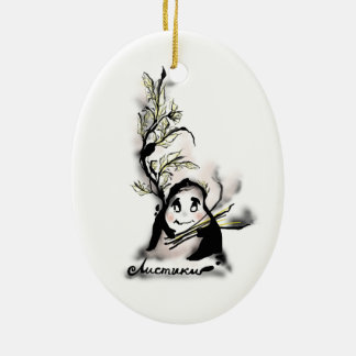 Shy Mr Leaf Keramisch Ornament