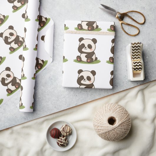 Shy Panda Moment Cadeaupapier (Crafts)