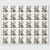 Shy Panda Moment Cadeaupapier (Vlak)