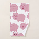 Shy Pink Pig Custom Bad Handdoek (Handdoek)