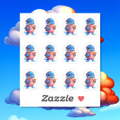 Shy Platypus 12 Sticker Blad