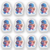 Shy Platypus 12 Sticker Blad (Voorkant)