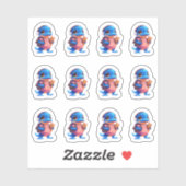 Shy Platypus 12 Sticker Blad (Vel)