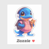 Shy Platypus Vinyl Sticker (Vel)