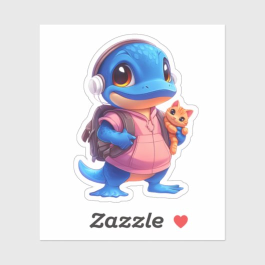 Shy Platypus Vinyl Sticker (Vel)