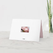 Shy Sakura Flower zichzelf achter bloesems Kaart (Achterkant)