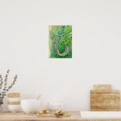 Shy Seahorse Mermaid Poster (Keuken)