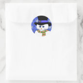 Shy Snowman Vakantie Stickers (Tas)