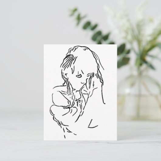 Shy Stuff Briefkaart (Staand voorkant)