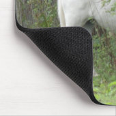 Shy White Horse Mousepad Muismat (Hoek)