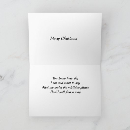 **SHY** WIL ZEGGEN HOEVEEL IK VAN JE VIND KAART (Binnen)