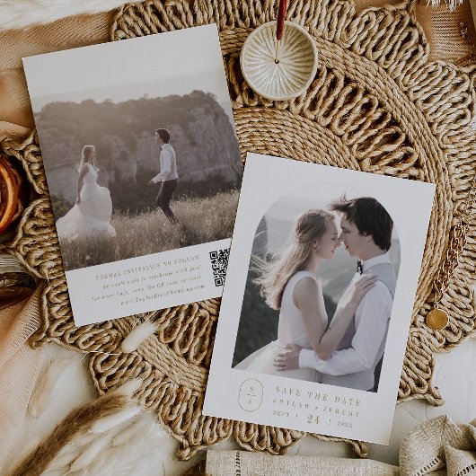 SHYLAH eenvoudige gouden moderne Boho minimalistis Save The Date