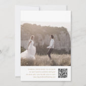 SHYLAH eenvoudige gouden moderne Boho minimalistis Save The Date (Achterkant)