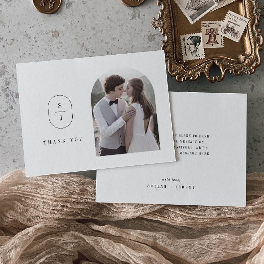 SHYLAH Flat Unieke Eenvoudige Minimalistische Foto Bedankkaart