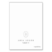 SHYLAH Klassieke Neutrale Unieke Trouwplaats Kaart (Voorkant)