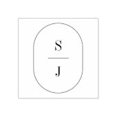 SHYLAH Monogram Boho Unieke bruiloft Rubber Stempe Rubberstempel (Afrduk)