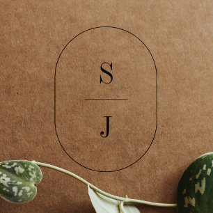 SHYLAH Monogram Boho Unieke bruiloft Rubber Stempe Rubberstempel