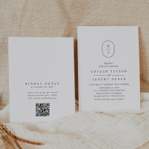 SHYLAH QR Code Minimalistische Unieke Moderne Huwe