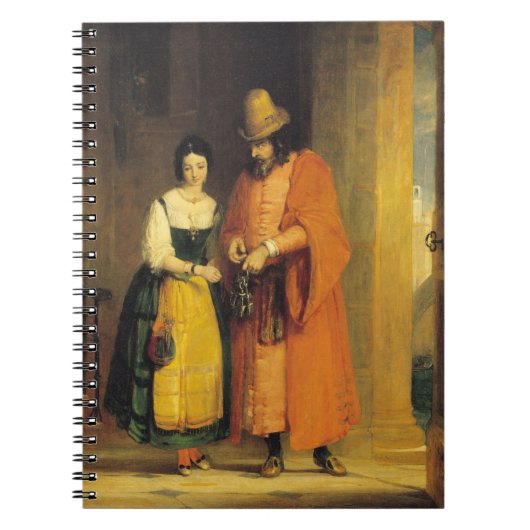 Shylock en Jessica uit 'The Merchant of Venice', Notitieboek (Voorkant)