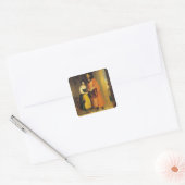 Shylock en Jessica uit 'The Merchant of Venice', Vierkante Sticker (Envelop)